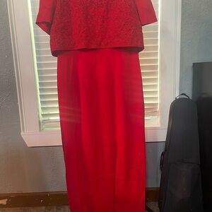 Elegant Red Women's Dress